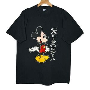 Disney Black Mickey Mouse California Short Sleeve Tee Vintage